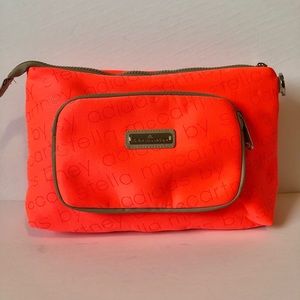 ADIDAS Stella McCartney neoprene neon pouch EUC